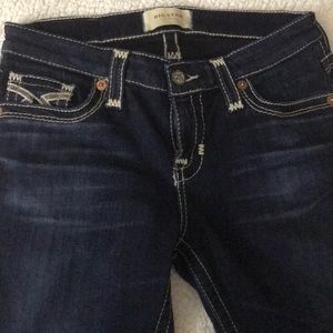 Men’s bootcut jeans.